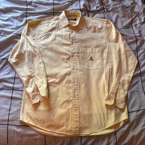 Vintage Nautica Yellow Men's Shirt